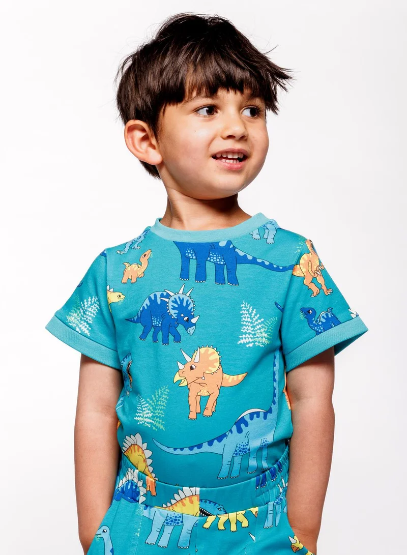 Småfolk T-shirt with dinosaurs